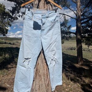 Levi's Light Blue Straight Leg Jeans